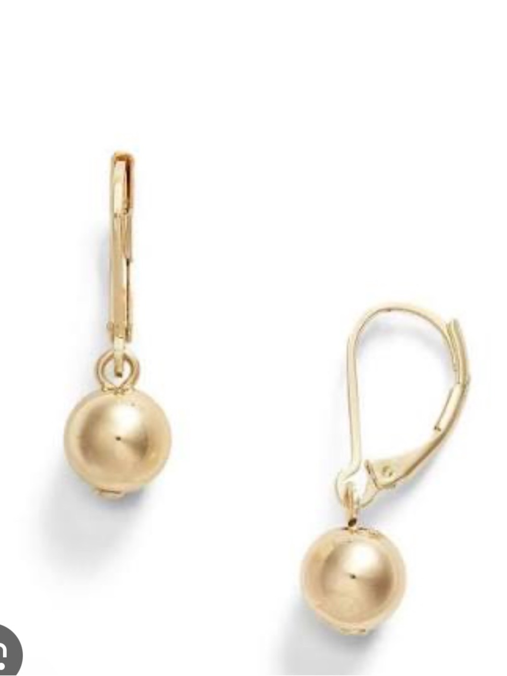 Lauren Ralph Lauren Metal Ball Drop Earrings
